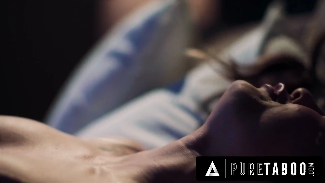 Vic hears a noise, spies on the petite blonde Lulu Chu with stunning natural curves, and indulges in self-pleasure. She catches him, demands he keep secrets, and they explore together in this steamy Pure Taboo scene.